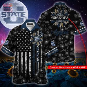 Utah State Aggies Hawaiian Shirt  – NU91