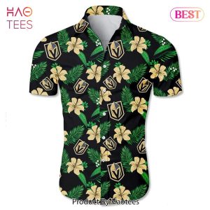 Vegas Golden Knights Hawaiian Shirt Tropical Flower summer