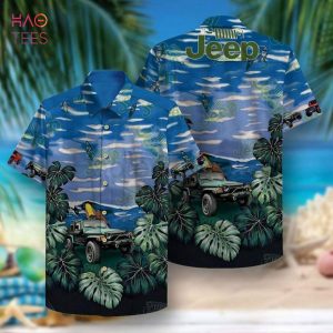 Vintage Jeep Car Tropical Summer Hawaiian Shirt