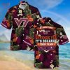 Virginia Tech Hokies Summer Hawaiian Shirt And Shorts