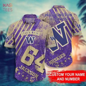 Washington Huskies Personalized Hawaiian Shirt