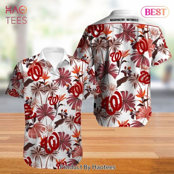 Washington Nationals Hawaiian Shirt flower summer gift for fans