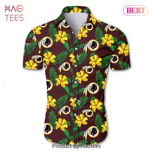 Washington Redskins Hawaiian Shirt Tropical Flower summer