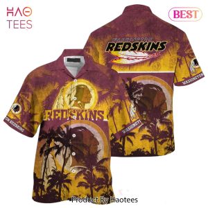 Washington Redskins NFL Hawaiian Shirt Style Tropical Pattern Hot Trending Summer For Awesome Fans