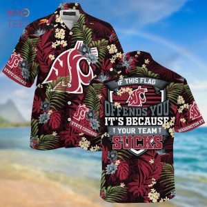 Washington State Cougars Summer Hawaiian Shirt And Shorts