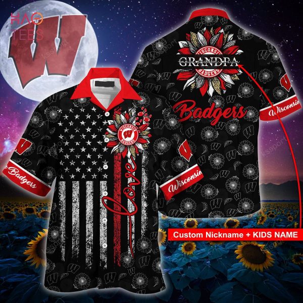 Wisconsin Badgers Hawaiian Shirt  – O801