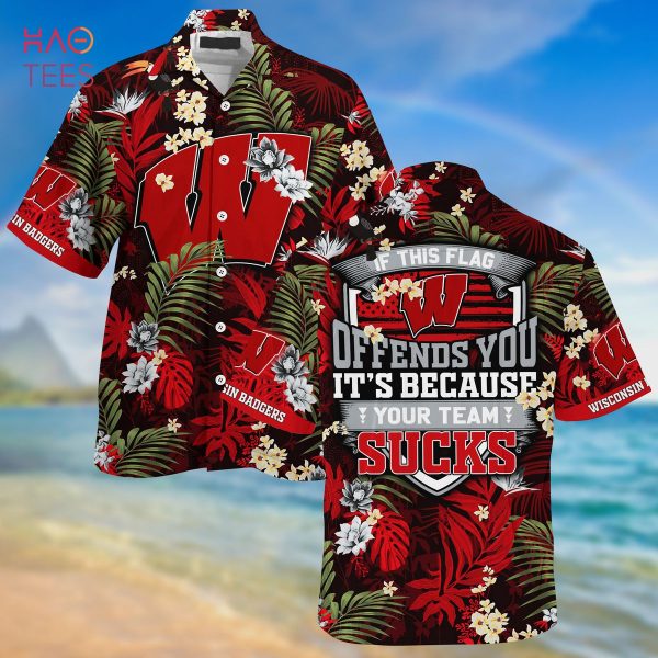 Wisconsin Badgers Summer Hawaiian Shirt And Shorts