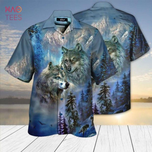 Wolf Couple Hawaii Aloha Shirt