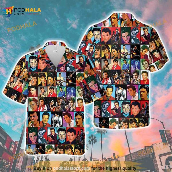 3D Elvis Presley Album Hawaiian Shirt