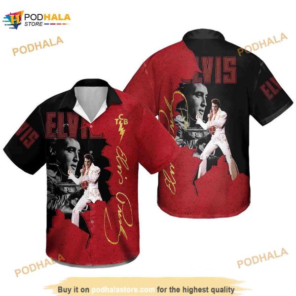 3D Elvis Presley Unisex Hawaiian Shirt