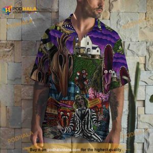 3D Horror Beetlejuice Tropical Hawaiian Shirt