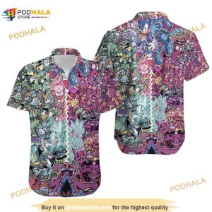 3D Sonic The Hedgehog Funny Hawaiian Shirt