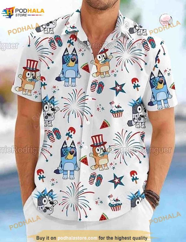 4th Of July Blueydad Hawaiian Shirt