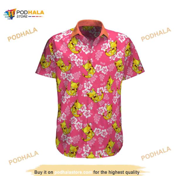 Abra Tropical Beach Pokemon Hawaiian Shirt