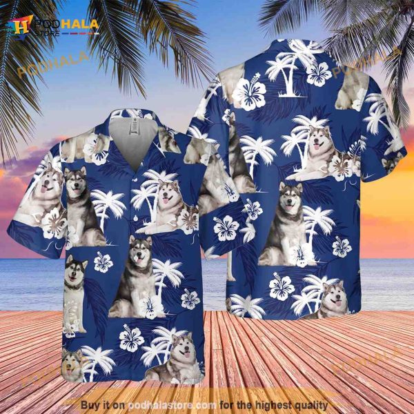 Alaskan Malamute Hawaiian Shirt