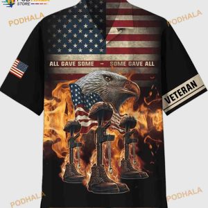 All Gave Some Some Gave All American Flag Veteran Hawaiian Shirt