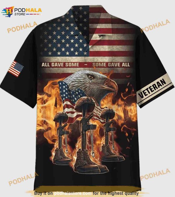 All Gave Some Some Gave All American Flag Veteran Hawaiian Shirt