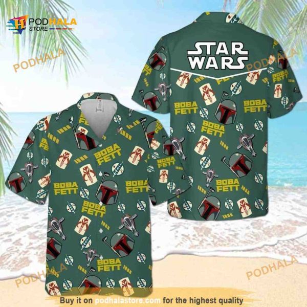 Aloha Star Wars Boba Fett Hawaiian Shirt