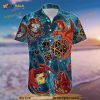 Amazing Lucky Dragon Playing Dice Blue Hawaiian Shirt