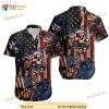 America Flag Skull Hawaiian Shirt