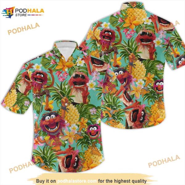 Animal Muppet Pineapple Tropical Hawaiian Shirt