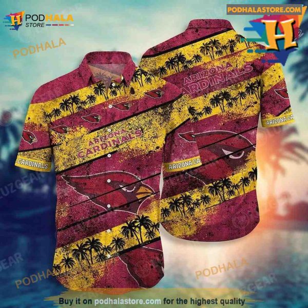 Arizona Cardinals NFL Hawaiian Shirt Graphic Tropical Patterns