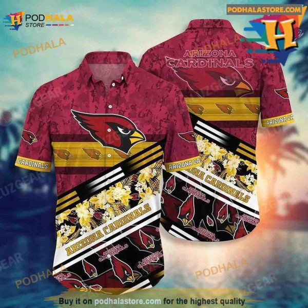 Arizona Cardinals NFL Hawaiian Shirt Graphic Tropical Patterns Shirt