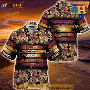 Arizona Cardinals NFL Hawaiian Shirt Summer Floral Pattern Sports