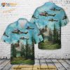 Army Aerospatiale As-532ul Cougar Hawaiian Shirt