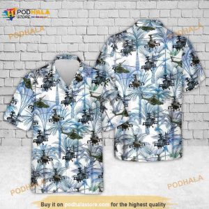 Army Boeing Ah-64 Apache Hawaiian Shirt