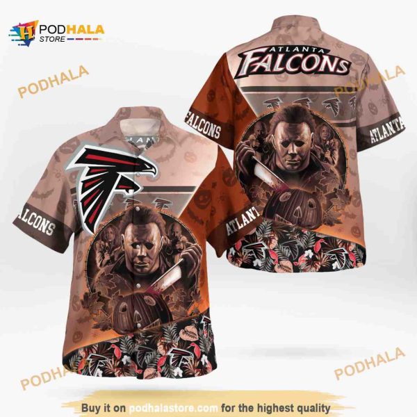 Atlanta Falcons Halloween Tropical Hawaiian Shirt