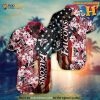 Atlanta Falcons NFL Graphic Us Flag Flower Hawaiian Shirt Summer Gift Best Ever Fans