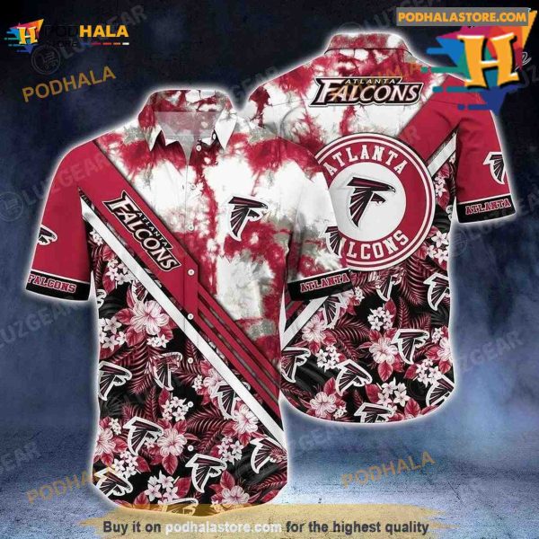 Atlanta Falcons NFL Hawaiian Shirt Graphic Tropical Patterns New Trend Summer For NFL Football Fans