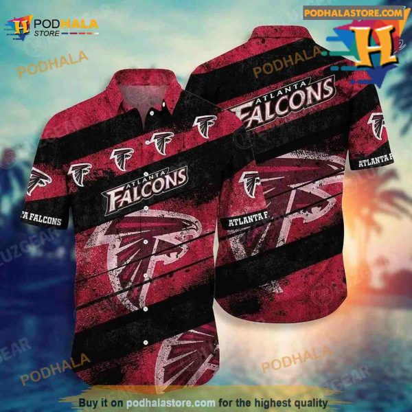 Atlanta Falcons NFL Hawaiian Shirt Graphic Tropical Patterns Summer For Best Fans