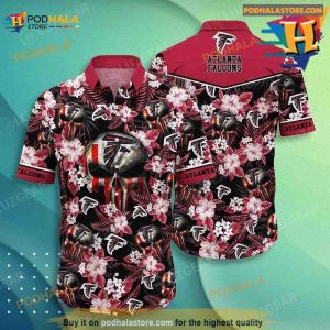 Atlanta Falcons NFL Hawaiian Shirt Skull Punisher Printed 3D New Trend Summer For Your Loved Ones