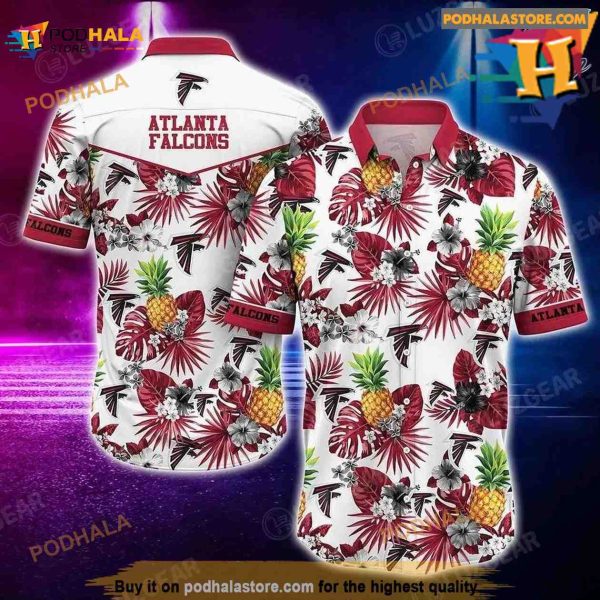 Atlanta Falcons NFL Hawaiian Shirt Tropical Patterns Graphic Hawaii Shirt Short For Best Fan Ever