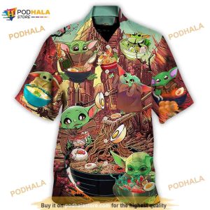 Baby Yoda Hawaiian Shirt