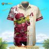 Baby Yoda Star Wars Hawaiian Shirt Loves MLB Arizona Diamondbacks