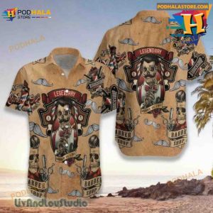 Barber Shop Hawaiian Shirt