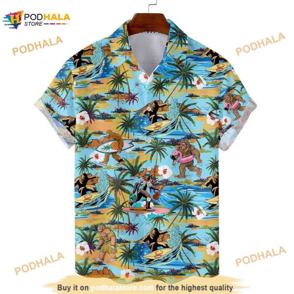 Bigfoot Hawaiian Shirt For Men Women