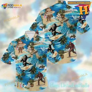 Bigfoot Hawaiian Shirt