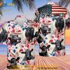 Black Angus Cow Tropical Hawaii Shirt