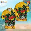 Black Cat Dancing Hawaiian Aloha Shirt