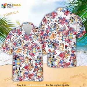 Bluey And Bingo Hawaiian Shirt