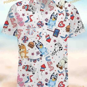 Bluey And Bingo Hawaiian Shirt