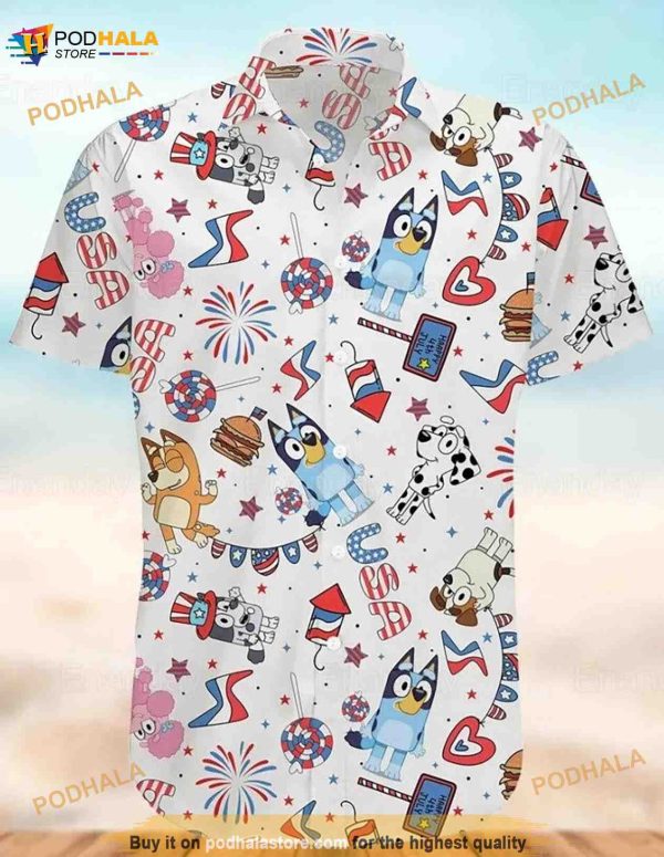 Bluey And Bingo Hawaiian Shirt