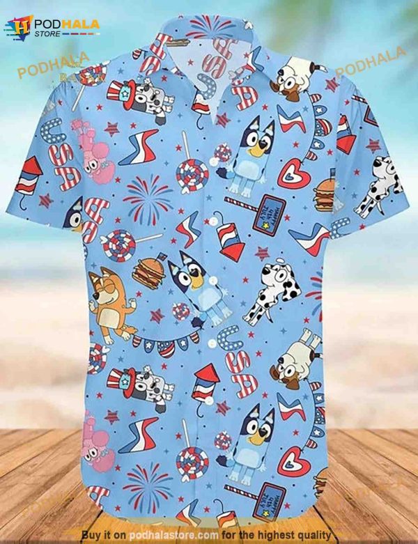 Bluey And Bingo Hawaiian Shirt