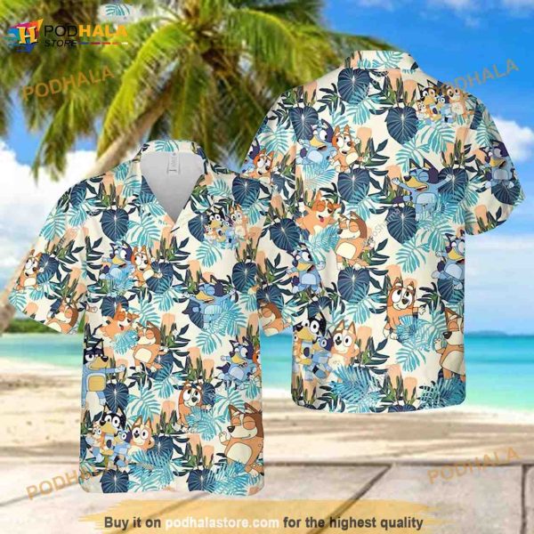 Bluey And Bingo Hawaiian Shirt