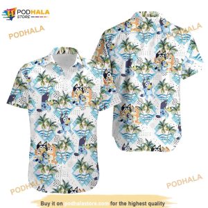 Bluey Family Birthday 3D Funny Hawaiian Shirt