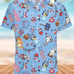 Bluey Family Hawaii Shirt